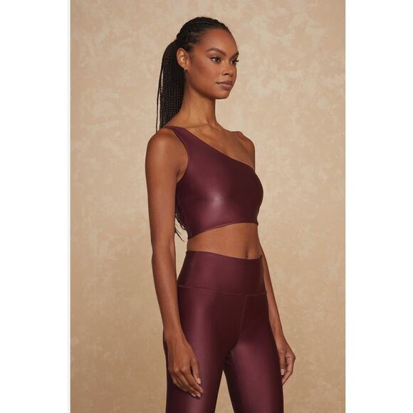 NOLI Matching SET Large Liquid Curve Sports Bra Liquid Leggings Pinot NWT - Picture 12 of 14